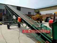 寧夏裝車皮帶機、8米長移動升降皮帶輸送機報價/圖片
